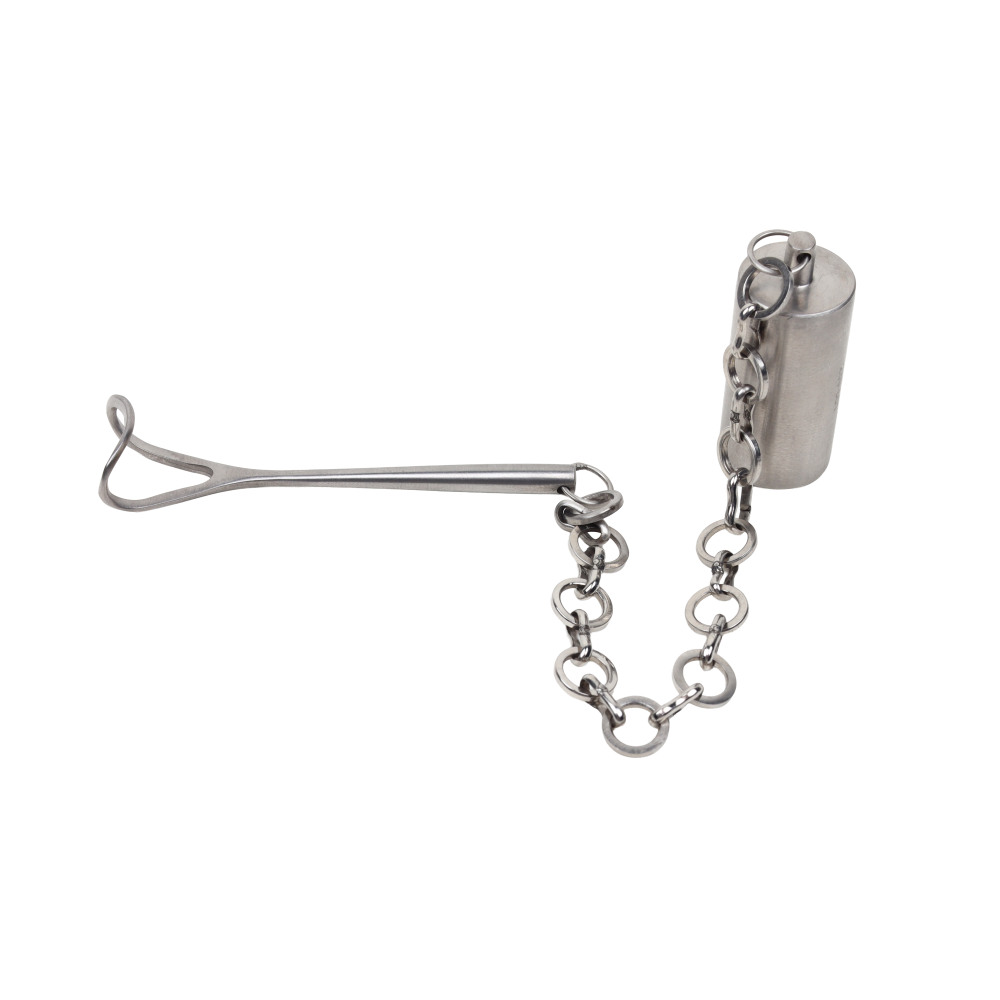 289-501 - Separador Nasal Desmarres Fenestrado con Peso y cadena de 14cm