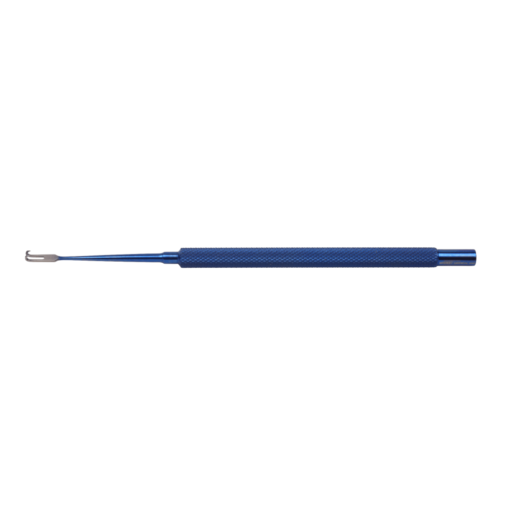 Gancho Cutáneo Robotti Titanio Doble Púa 21mm Ancho 15cm